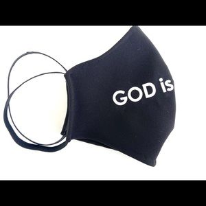 God is good face mask, unisex, one size